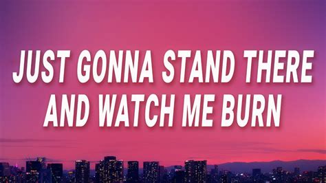 just gonna stand there and|just gonna stand there lyrics.